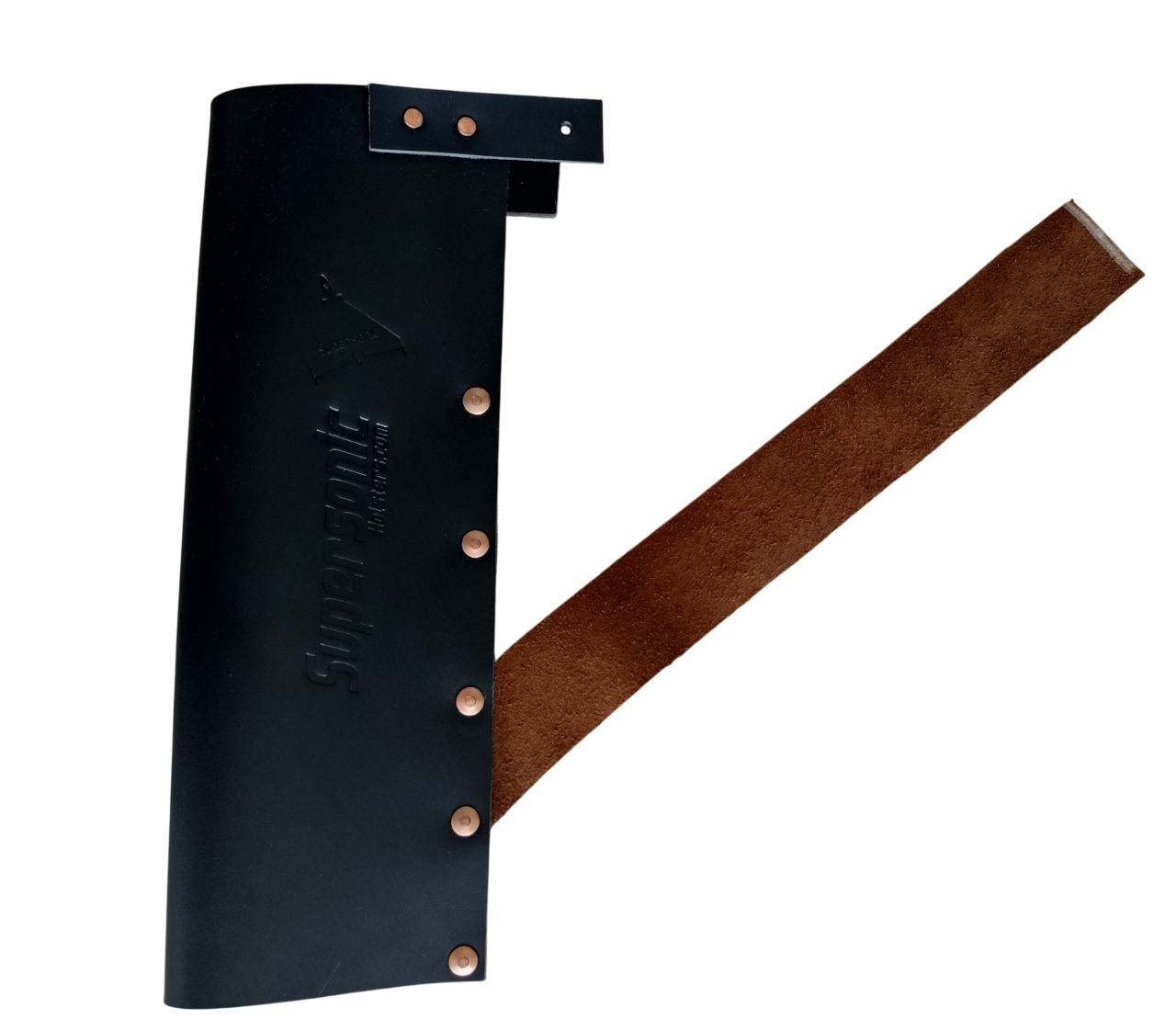 Supersonic - Diamondback System Compatible Leather Strapped Angled Hammer Sheath.