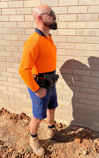 Supersonic Leather 6" Scraper Holster - for angled or straight scrapers