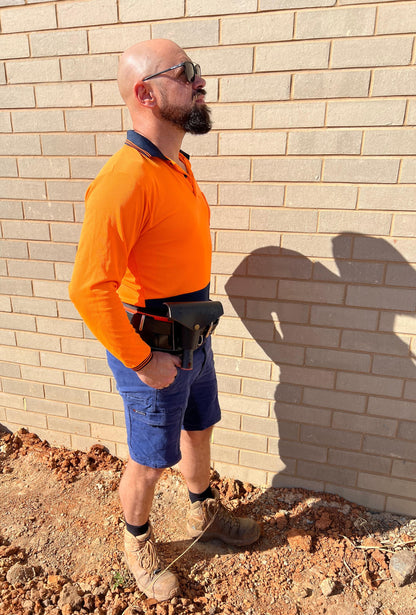 Supersonic Leather 6" Scraper Holster - for angled or straight scrapers